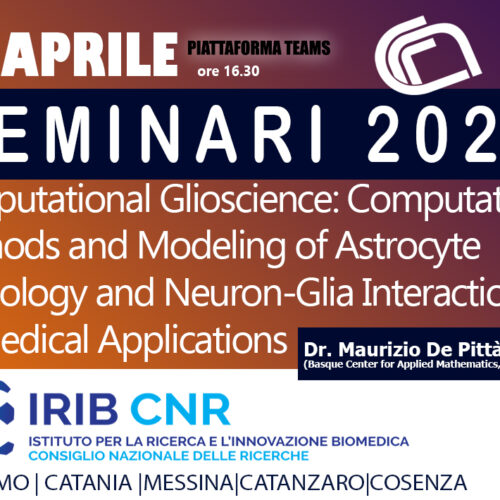 Seminar: Dr.Maurizio De Pittà. 30 Aprile2021