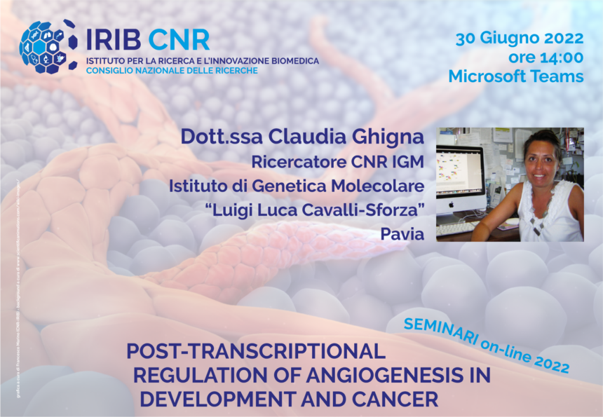 Seminario: Dott.ssa Claudia Ghigna – 30 Giugno 2022