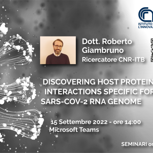 Seminario: Dott. Roberto Giambruno – 15 Settembre 2022