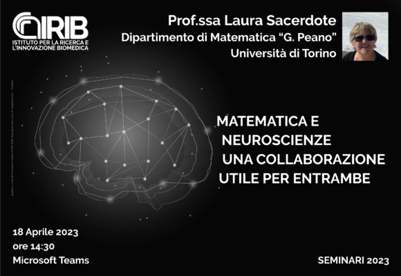 Seminario: Prof.ssa Laura Sacerdote – 18 Aprile 2023